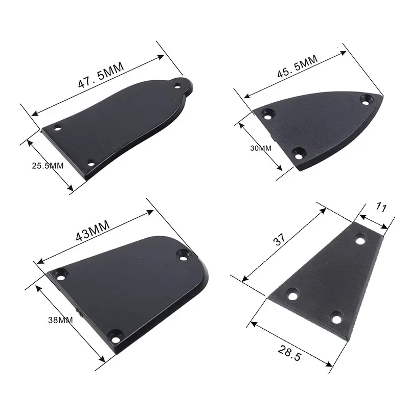 Plastic Truss Rod Cover for Acoustic Electric Bass Guitar, Guitar Parts,  Multi-Size , 2Pcs