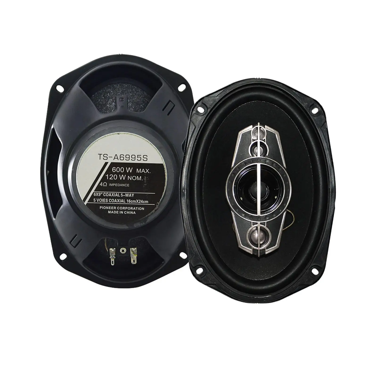 

2 Pieces Generic Car Speakers TS-6995 High Sensitivity Solid Bass Convenient Sturdy Car Audio for Repair Professional Auto