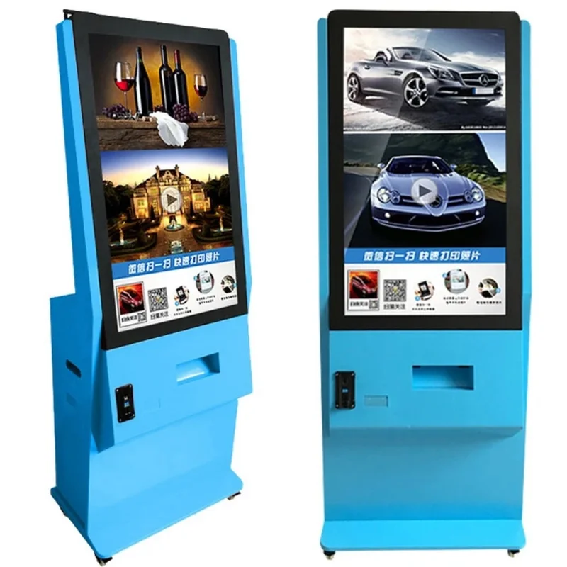 21.5 42 Inch Digitale Instant Lcd Tft Hd Display Self Service Instagram Lobby Foto Booth Kiosk Met 3G Vga/Dvi/Hdmi/Printer