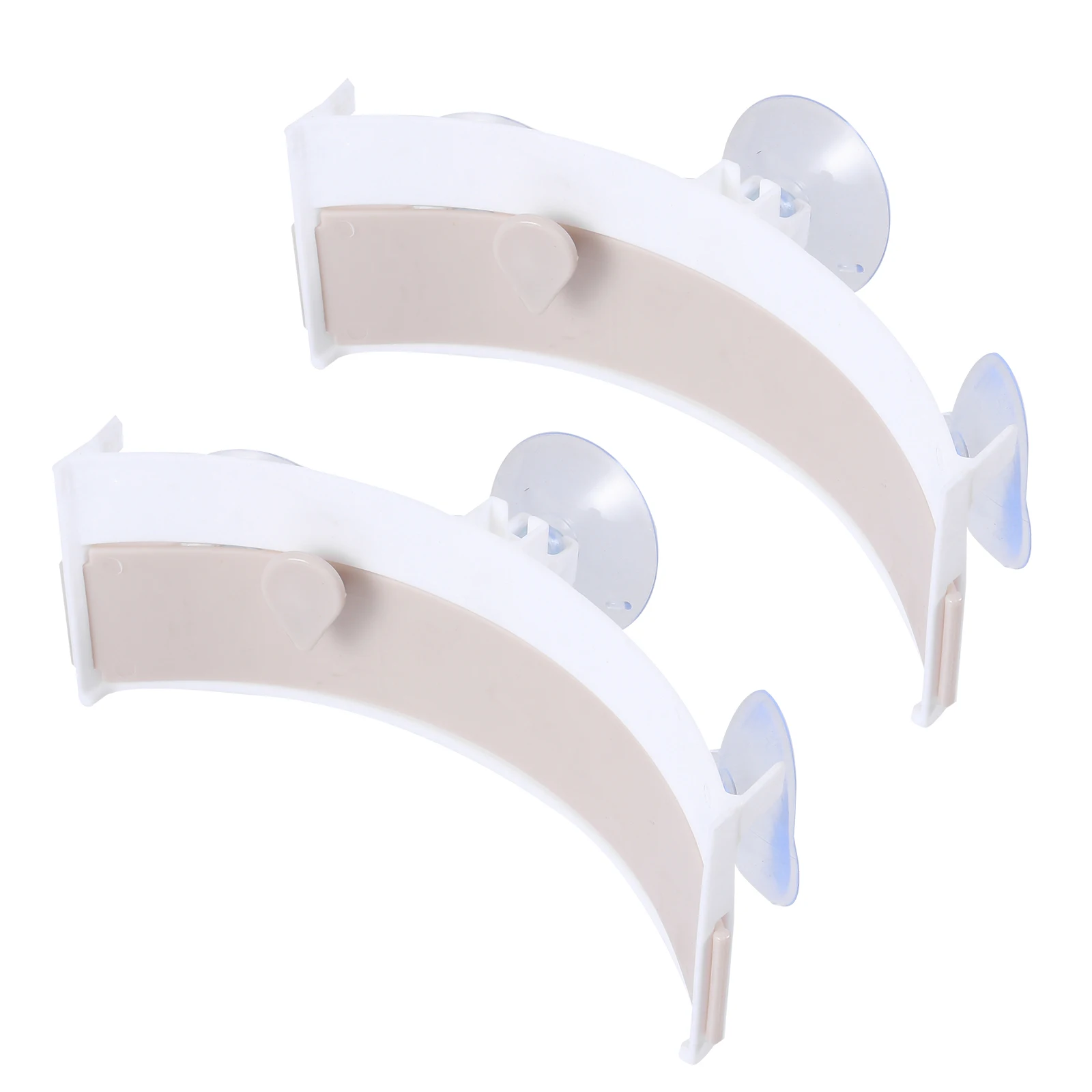 

2pcs Garbage Holder for Kitchen Sink with 3 Suction Cups Adjustable Middle Cup Plastic Material Long Lasting Easy Installation