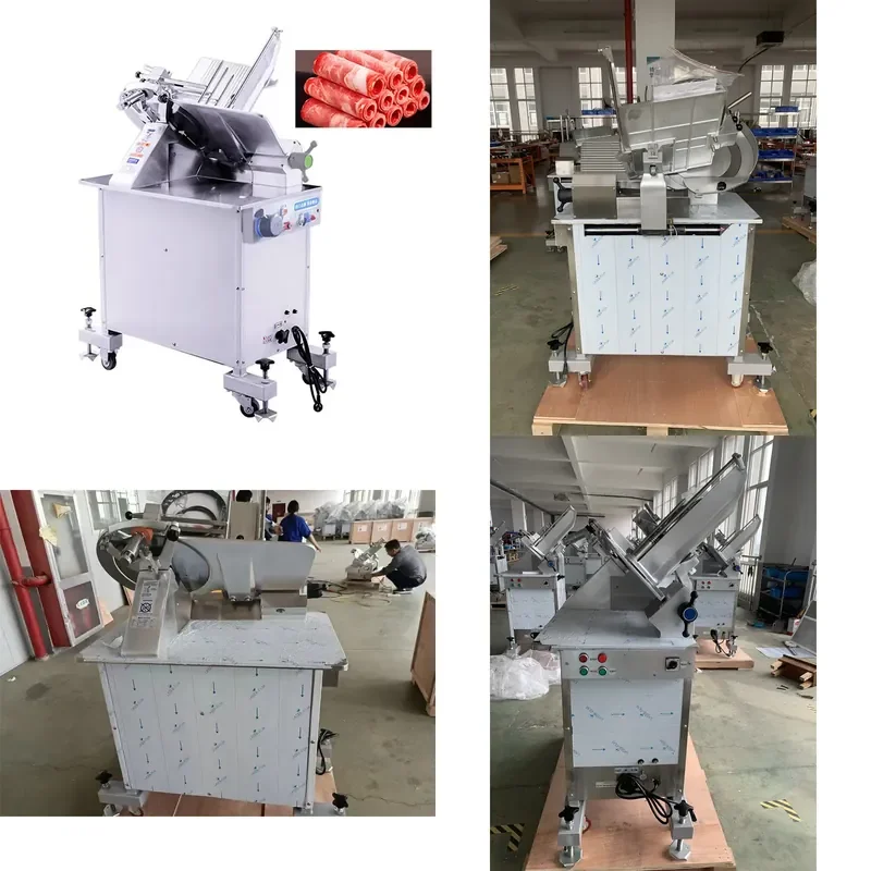 14 inch Industrial Frozen Meat Slicer Automatic Ham Slicer for Cutting Frozen Meat