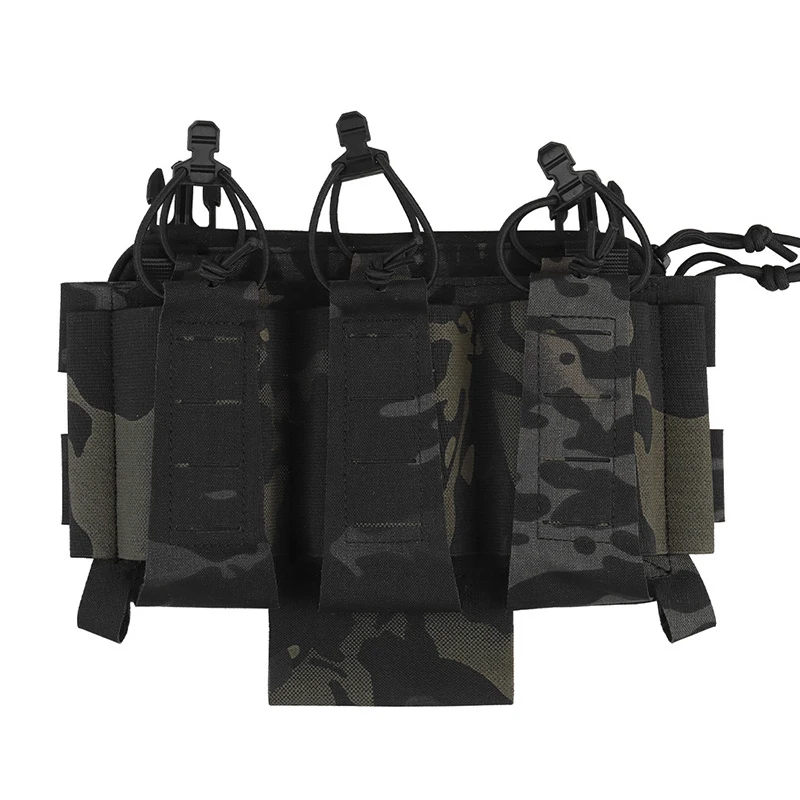 Tactical Vest 5.56mm Triple Functional Package Double-layer Charger Holder 5.56 Triple Mag Pouch Front Grip Tactical Vest Access