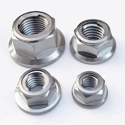 Titanium Flange Nut M5 M6 M7 M8 M10 M12 M14 M16 M18 M20