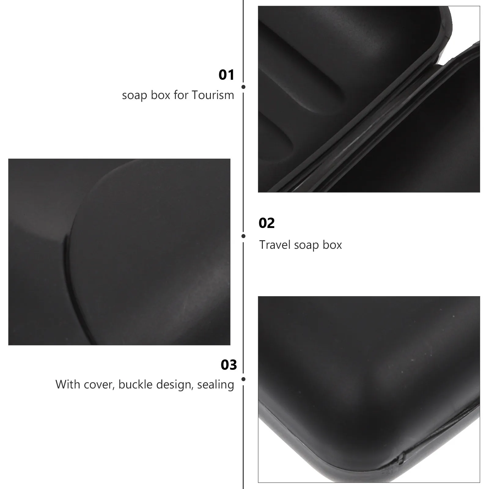 

Compact Waterproof Soap Box Secure Closure Design Travel- Storage Container for Outdoor and Indoor Use