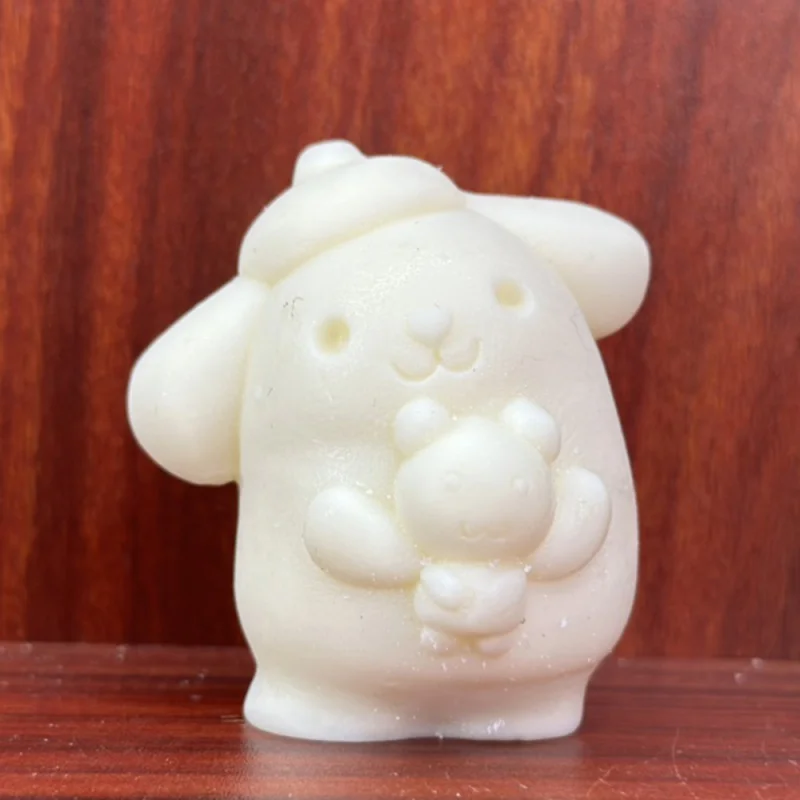 

Ivory Nut Carved Cute Pet Pom Pom Purin5.5*4*3cmHome Living Room and Tea Room Desktop Crafts Crafts Ornaments