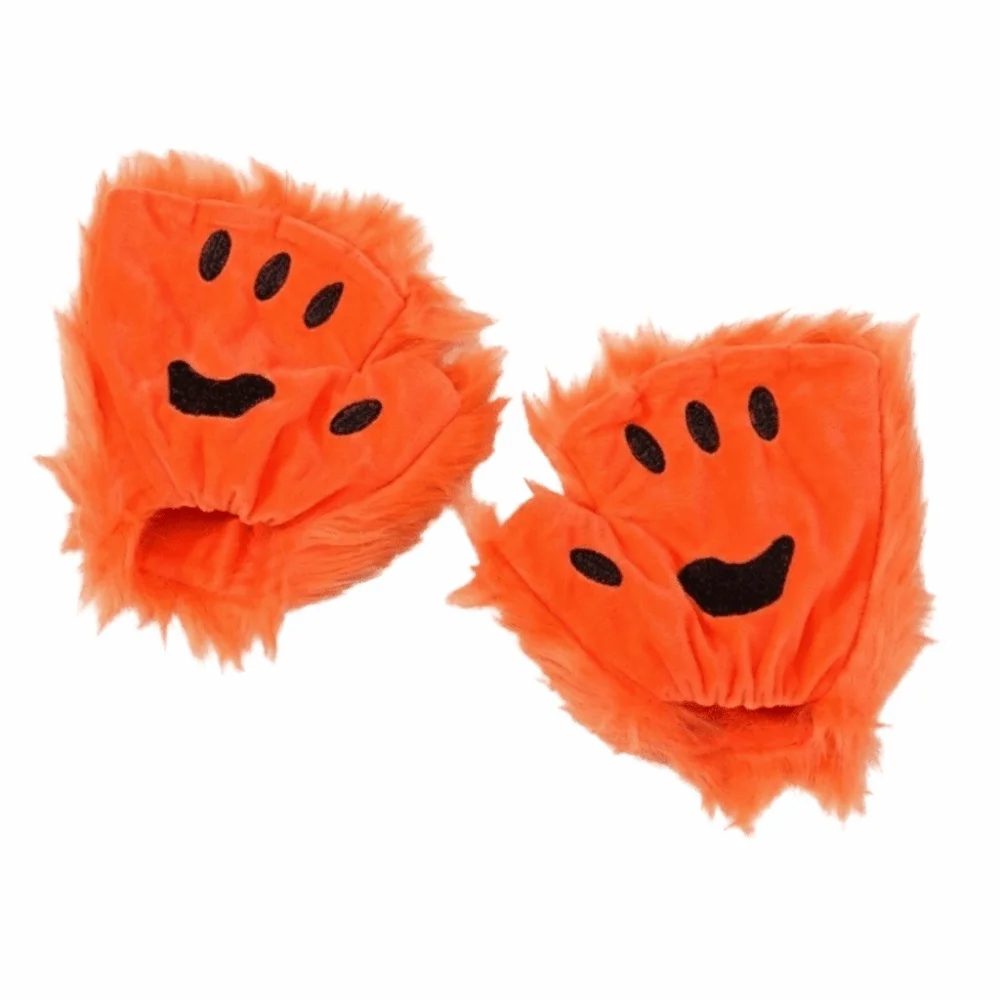 Polyester Halloween Gloves Wolf Claw Animal Bear Paw Gloves Fluffy Cosplay Costume Cat Paw Mittens Winter