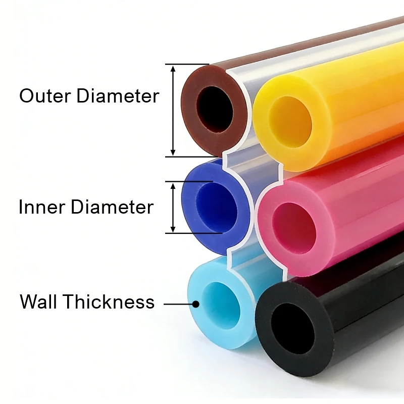 15 sizes 3M Silicone Tubing 2mm 3mm 4mm 5mm 6mm 8mm 10mm 12mm Food Grade Transparent Silicone Tube Rubber Hose Water Pipe