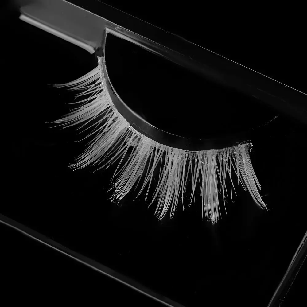 Beauty White Thick Cross Long Cross  Eyelashes Extension False Eyelashes Natural Long