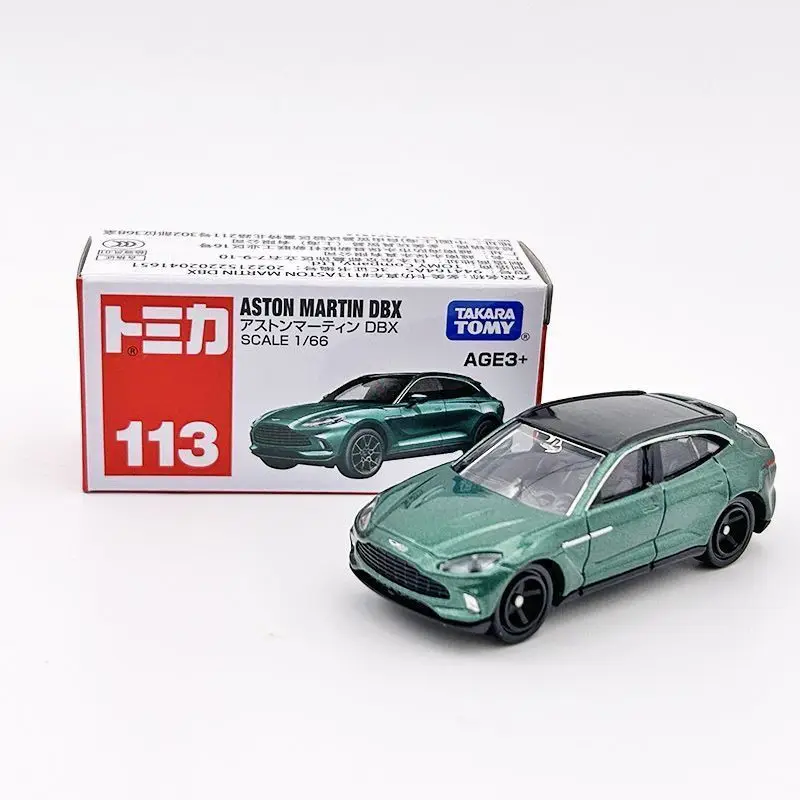 

TAKARA TOMY 113 Aston Martin DBX Alloy Car Model Toy Red White Box Car toys, birthday gifts for children