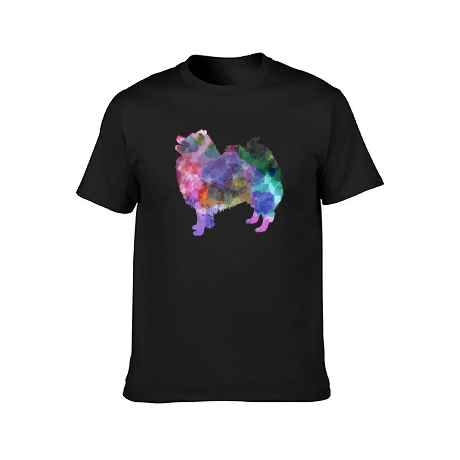 German Spitz in watercolor T-Shirt man clothes Blouse mens t shirt graphic