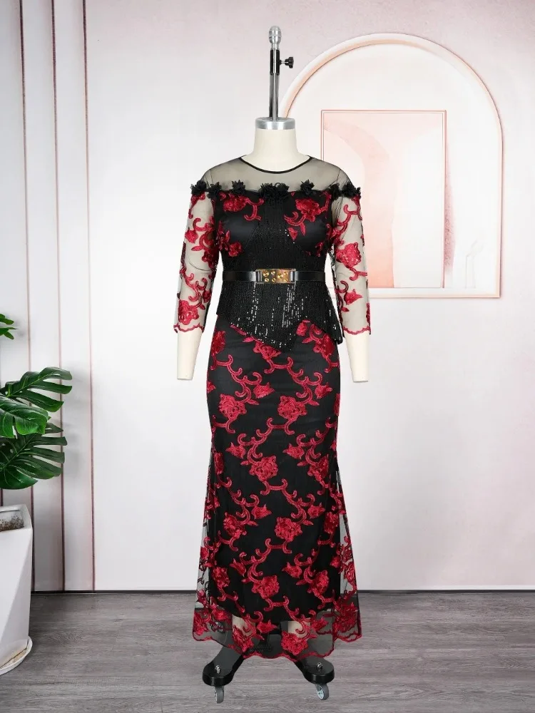 

African Dresses For Woman Turkey Dress Plus Size Maxi Dress Wedding Party Gown Africa Clothing Luxury Elegant Robe 2025 Femme