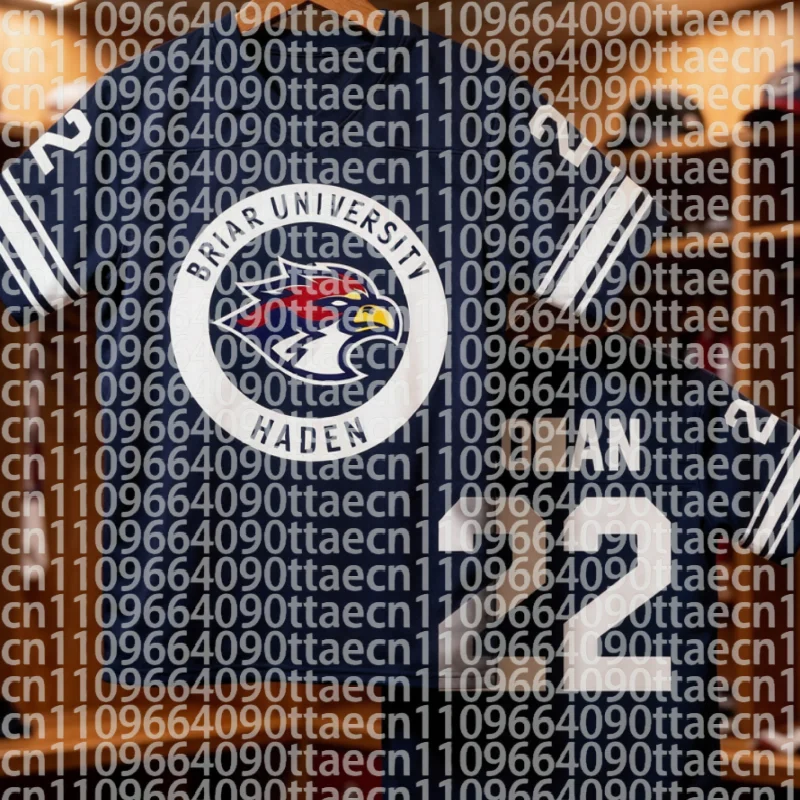 Off Campus Briar University Jersey Graham 44 22 DI LAURENTIS 66 Tucker46 T-shirt V-neck Short Sleeve Men Women Tees 3D Print