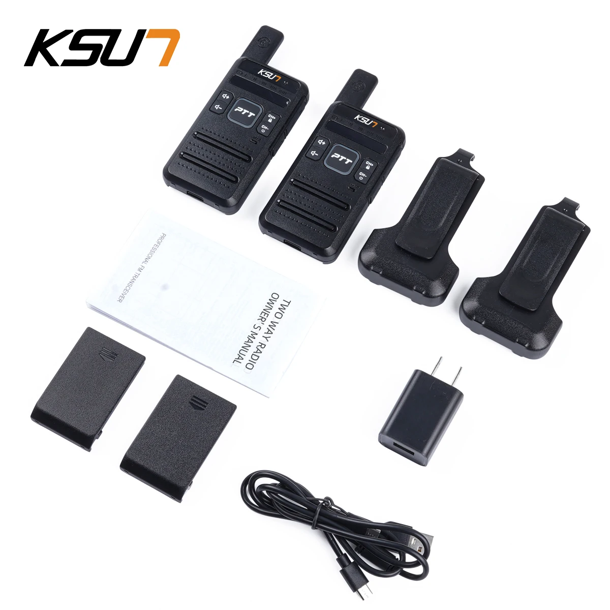 Portable Small Ham Radio Compact Walkie Talkie 2pcs Included FRS PMR Professional Transceiver Wireless Device Long Range  M10