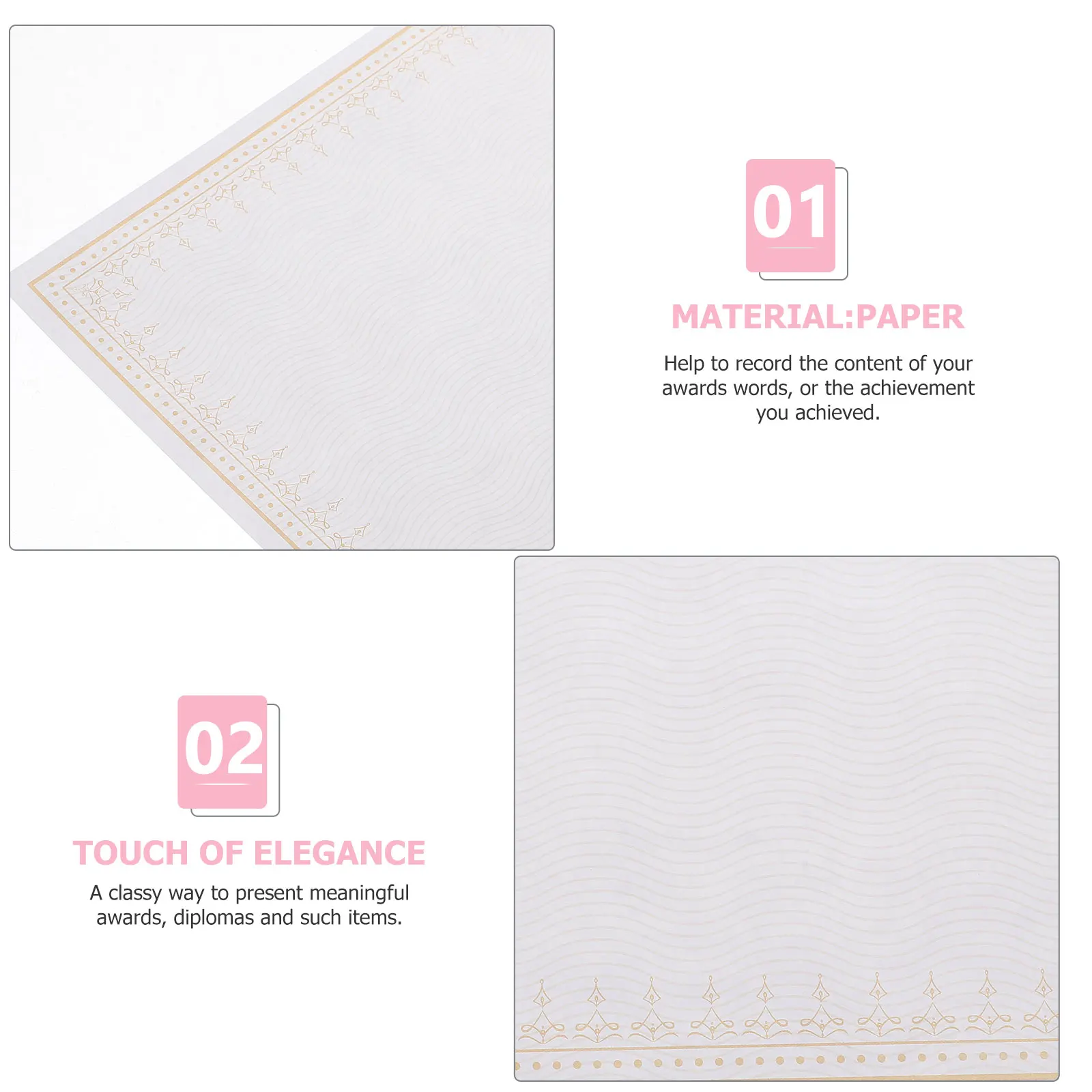 

10 пустых наградных сертификатов формата А4, бумага для печати, стильные границы, внутренние страницы, студенческие дипломы, подарочные сертификаты