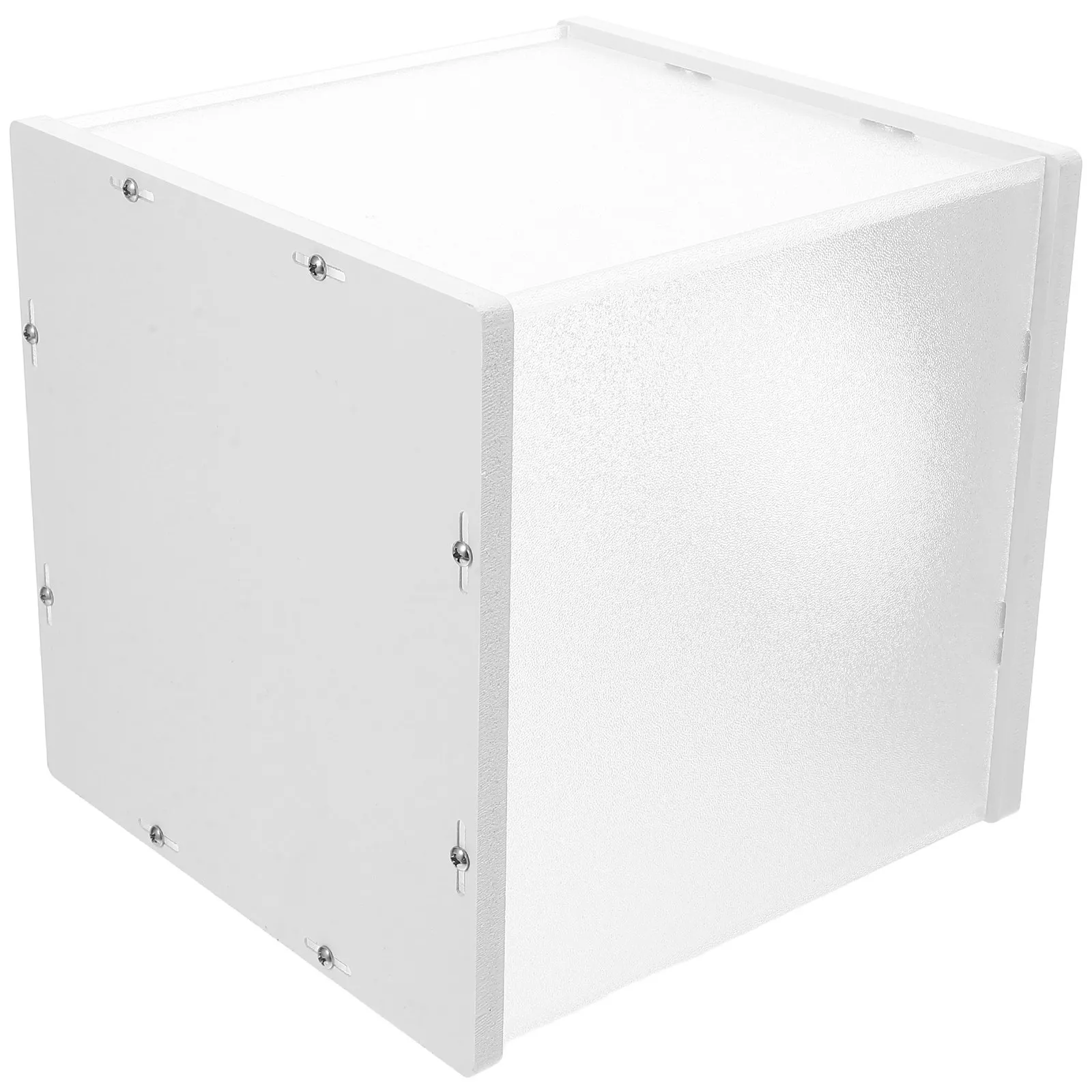 Clear Raffle Ticket Box Frosted Acrylic Square Design Transparent Donation Ballot Cash Storage Container for Fundraising Voting
