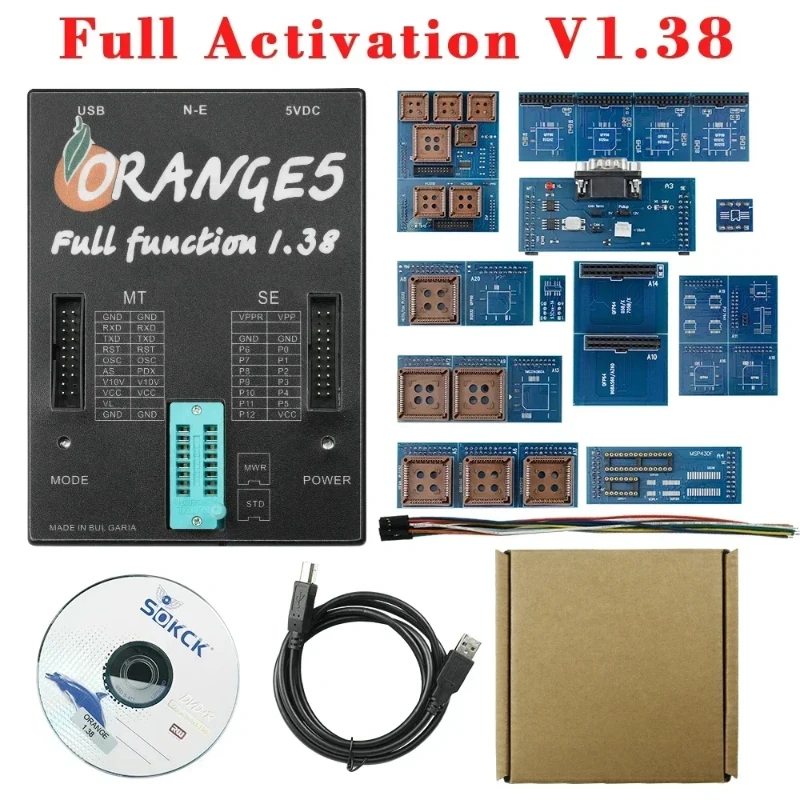 Latest Orange5 Super ProV1.38 Orange5  ECU Programer 5 Software Full Activation Authorization for Airb-ag Dash Modules Key Prog