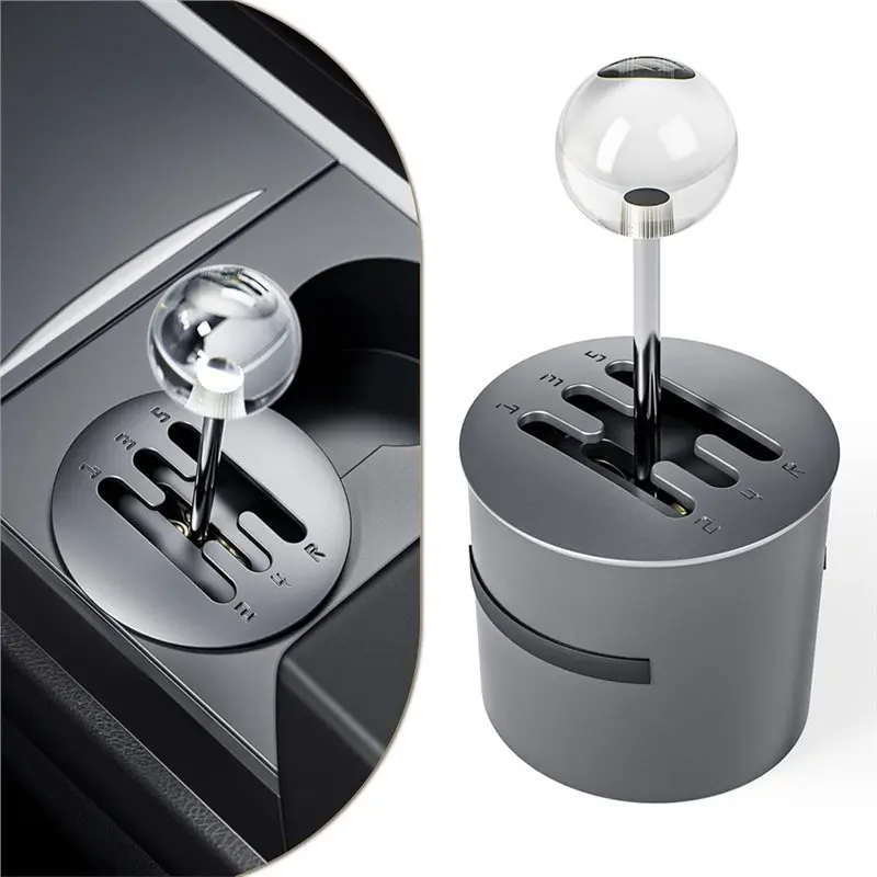 For Tesla Model 3 Model Y Accessories-Creative Stick Shift Fidget , Fun Manual Gear Shifter , Cup Holder Shifter