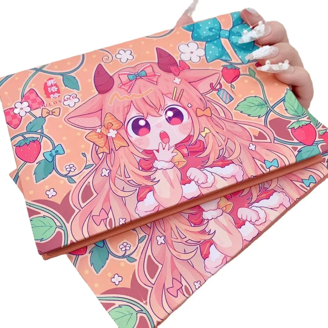 Fuloving 24 couleurs fraise fille fard à paupières Palette paillettes nacrées fard à paupières étanche plaque pour les yeux mignon maquillage cosmétiques