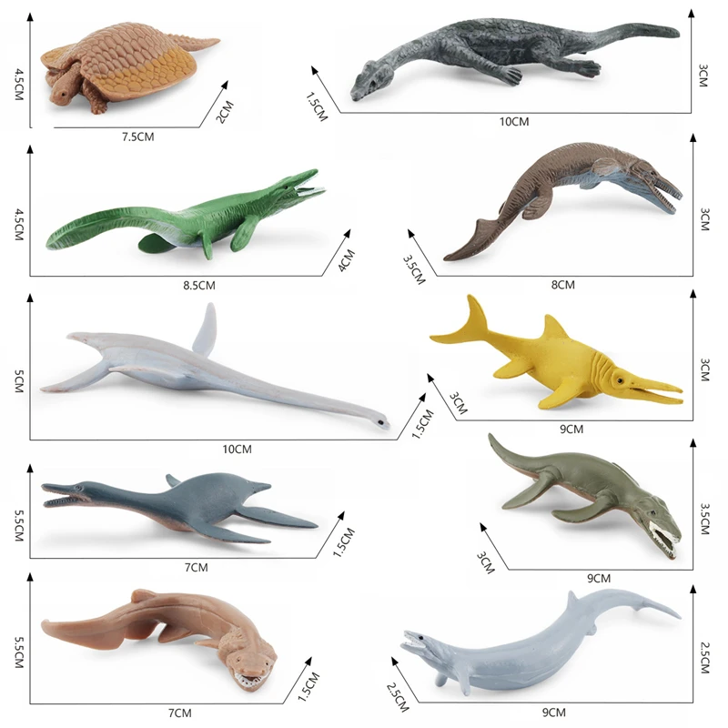 Simulation Ocean Sea Life Figurines Ancient Animal Action Figures Children Figures Aquarium Dinosaur Model Collecta Birthday Toy