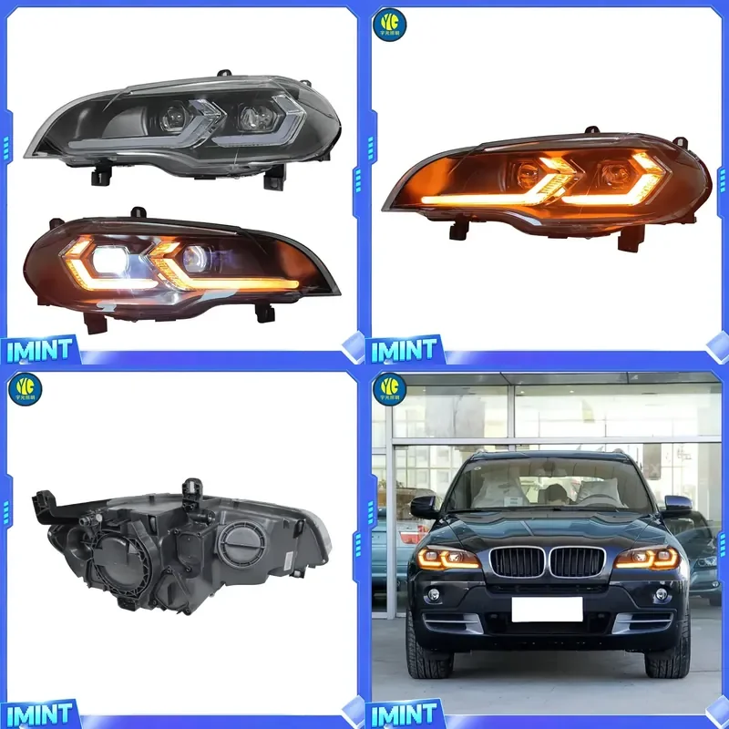 YU GUANG for X5 E70 Headlamps 2007 2013 Year Car Accessories Assembly Head Lamp LED Head Light LED E70 Front Lights