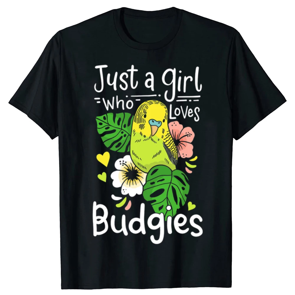 

Funny Budgie Budgerigar Birds Lover Classic Graphic T-shirts Men Fashion Casual Tshirt 100% Cotton Loose Oversized T Shirt
