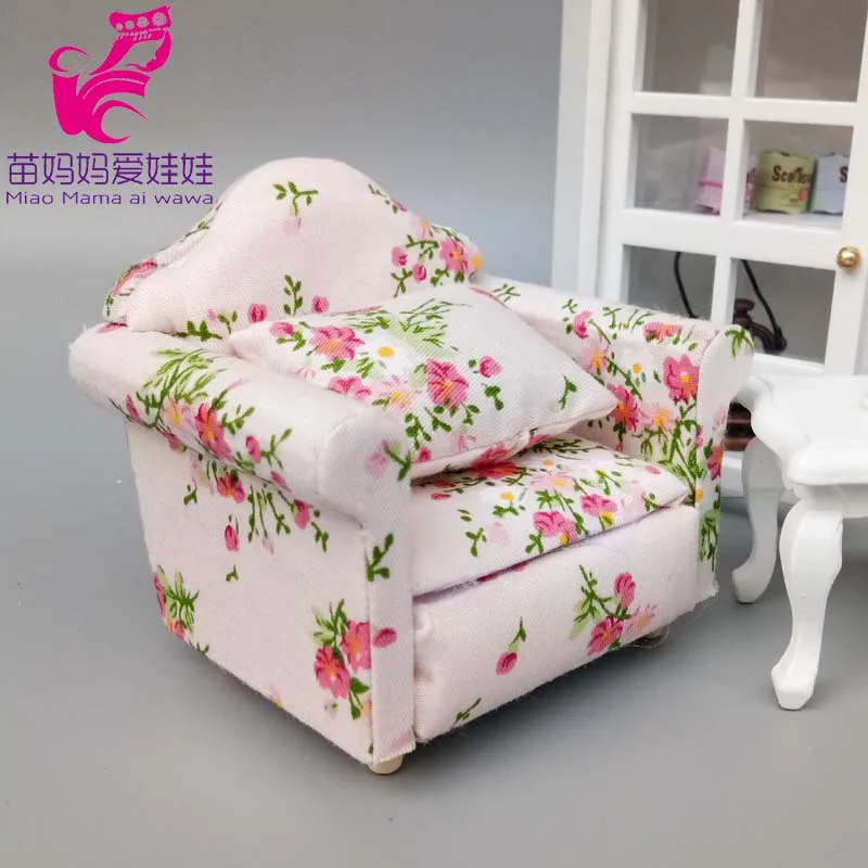 doll house sofa living room stool rocking chair dollhouse furniture decoration for 1:12 blythe doll for barbie doll accessories