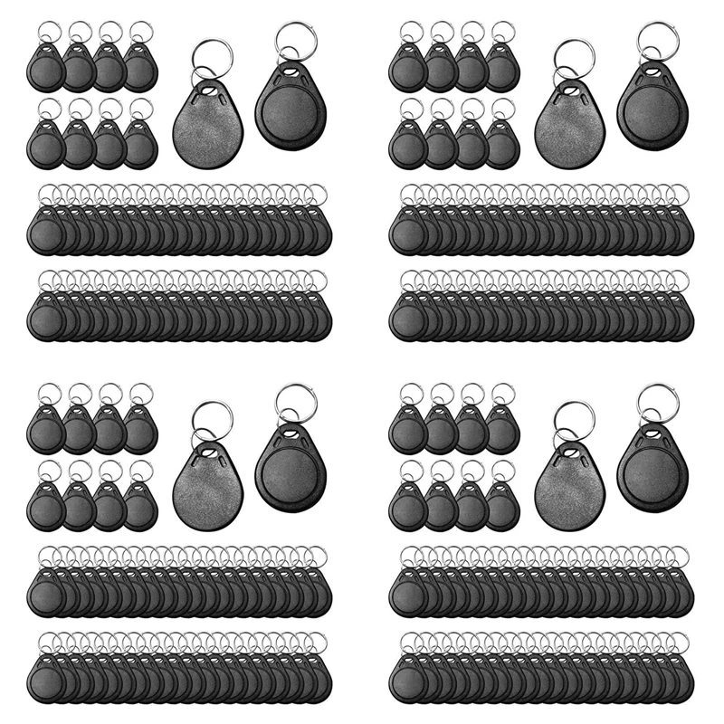 200Pcs T5577 Writable 125Khz RFID Key Fob Proximity ID Card Token Tag, 125Khz RFID Writable Rewritable T5577 Fob-A14I