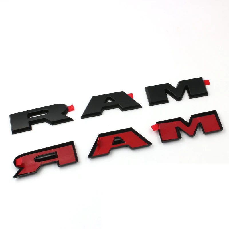 ABS Car Door Side Emblem Cover Sticker for Dodge Ram 1500 2019 2020 2021 2022 Auto Fender Letter Badge Exterior Decoration - view 4