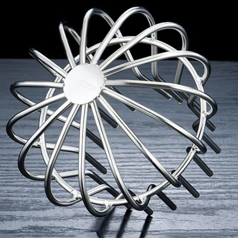 AB15-Stainless Steel Gutter Guard Downspout Gutter Guard Filter Strainer Protection Anti-Clogging Cover Outdoor Patio