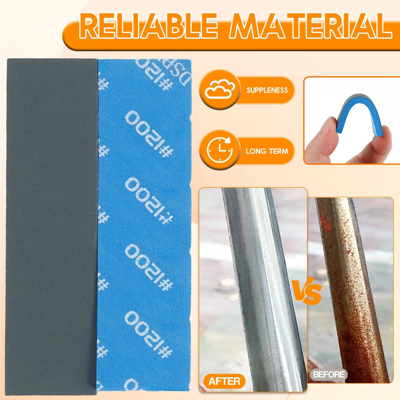 30 Pcs Sanding Sponge with Storage Box Soft Sanding Sponge Set Reliable Sanding Block Sturdy Sandpaper Block Lightweight Hand