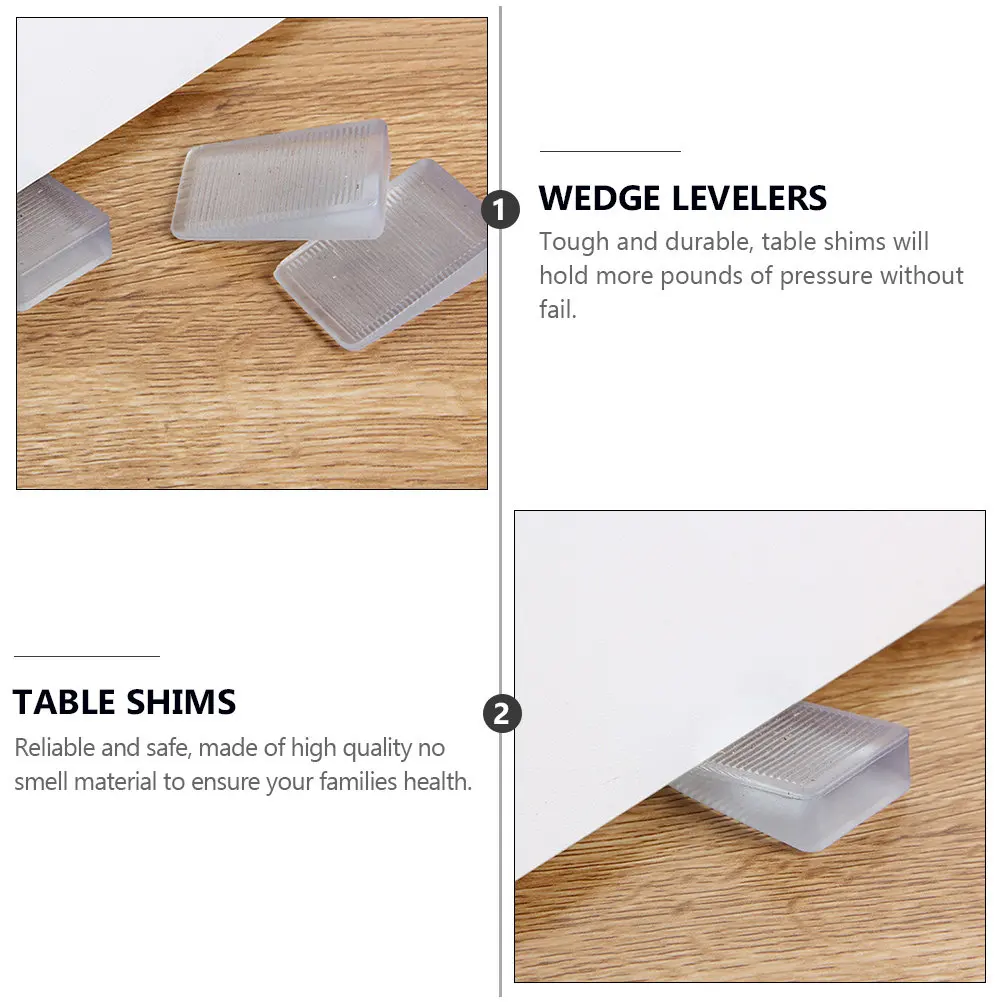 12Pcs PVC Furniture Leveling Shims for Tables, Cabinets, Doors & Windows – Anti-Slip DIY Home Improvement