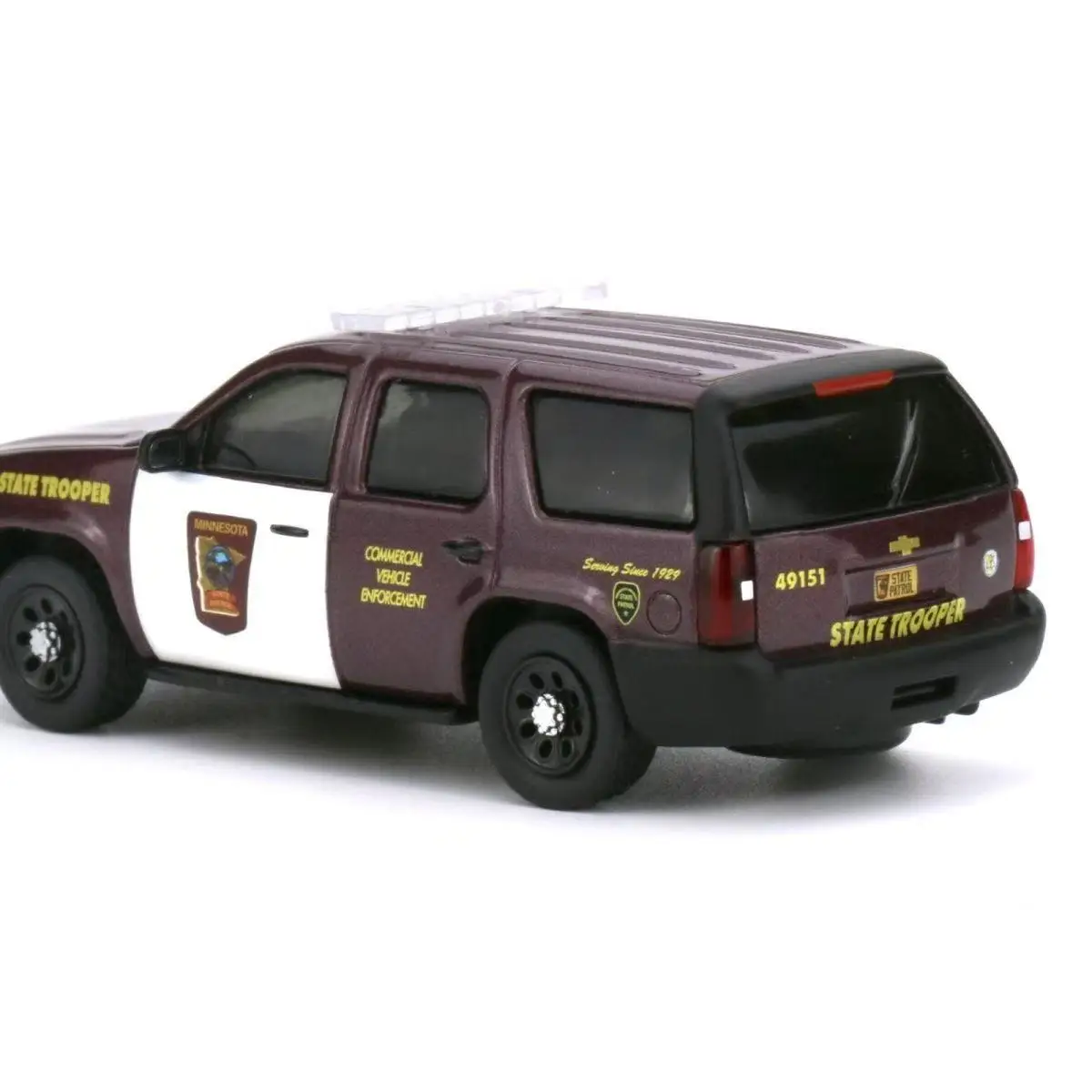 596 Model 1/64 Chevrolet Tower River Minnesota State Trooper painted alloy police car model