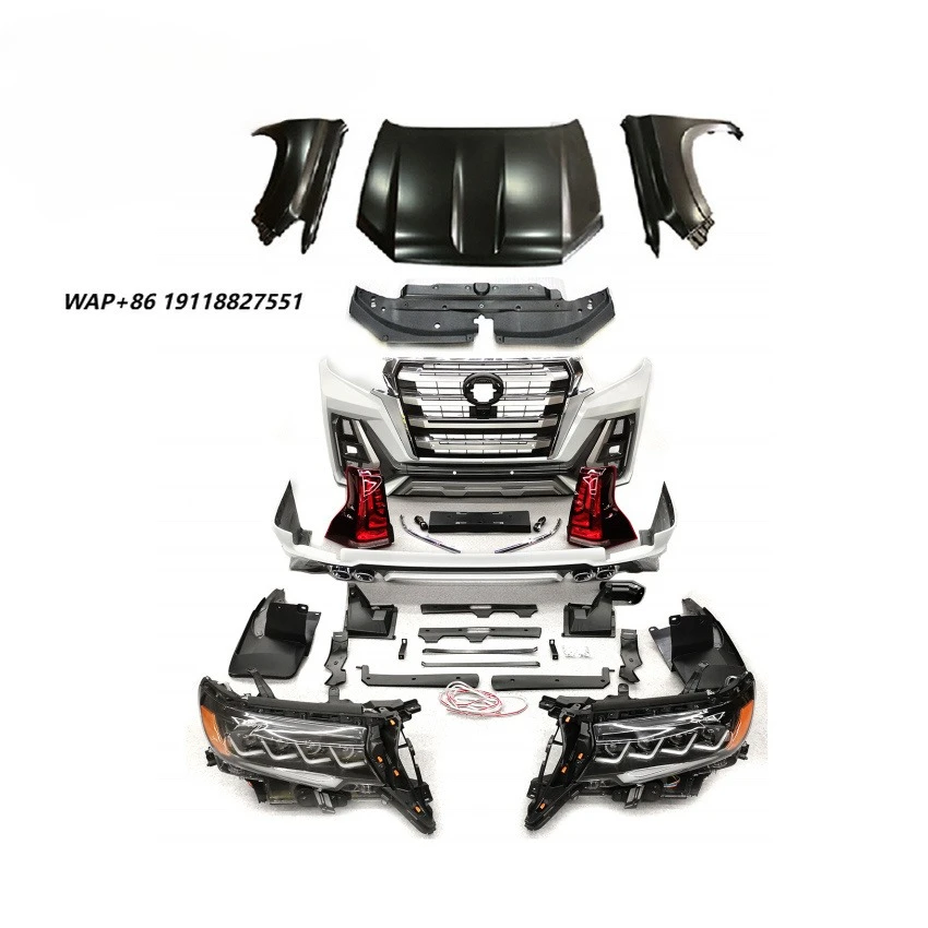 

CZJF Hot Sale High-quality Body Kit for Land Cruiser Prado 2010 Upgrade to PD 2018 Car Parts Grille Bumper Headlight