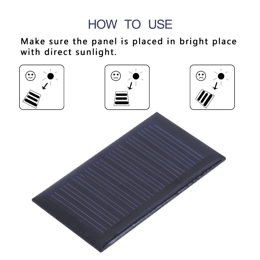 30mA 5V 0.15W Solar Panel Mini Solar System Polycrystalline Board Stored Energy Power Mini Solar Panel Charger