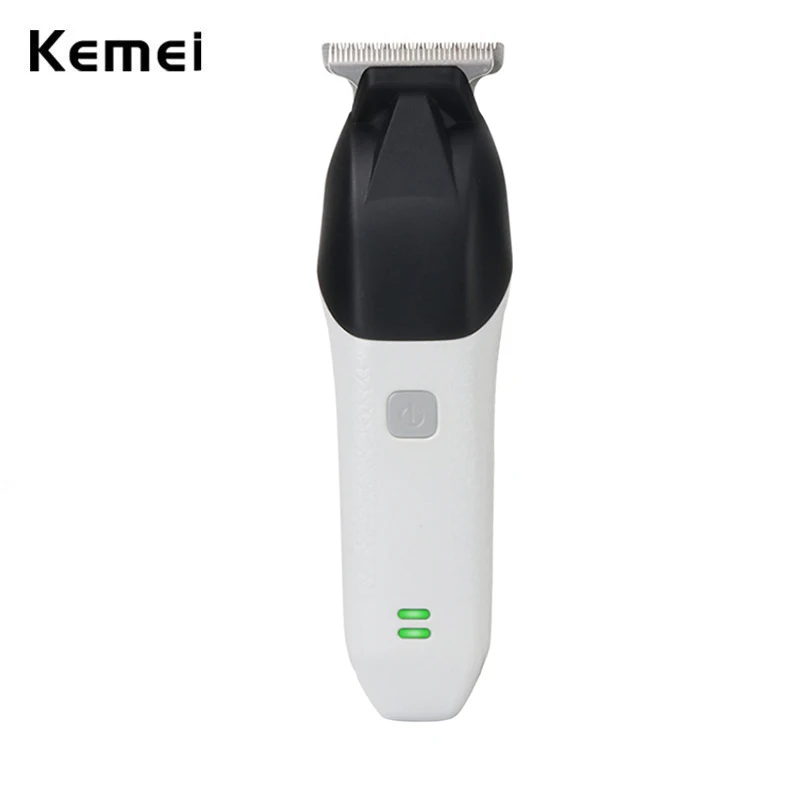Cortadora de Pelo Kemei Recargable, Recortadora de Pelo Eléctrica con Cuchilla en T de 0 mm, Máquina de Corte de Pelo Profesional Inalámbrica