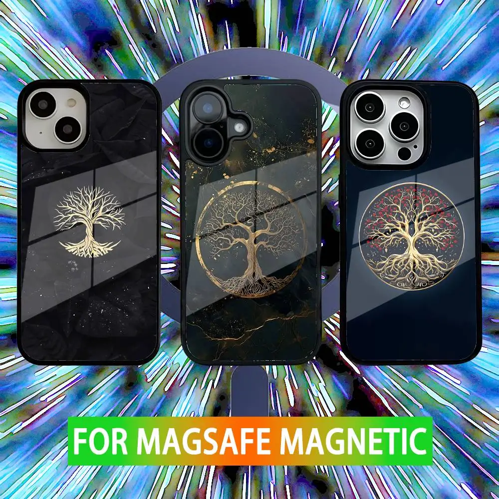 

Tree Of Life Phone Case For iPhone 16,15,14,13,12,11,Pro,Max,Plus,Mini,SE New Magsafe Magnetic Wireless Charging