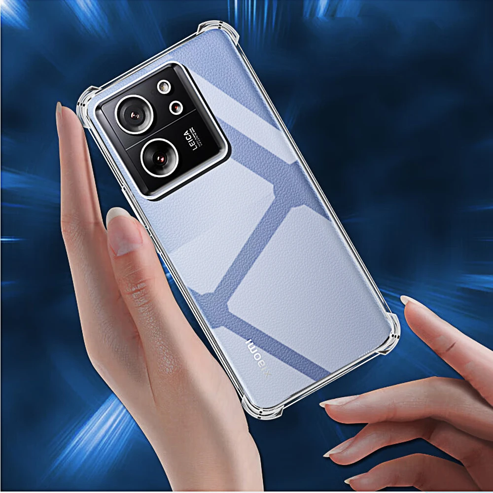 Shockproof Phone Case for Xiaomi 13T Pro 12T 11T 14T 12 11 Lite NE 5G Transparent Clear Silicone Soft TPU 13 12 11 T Back Cover