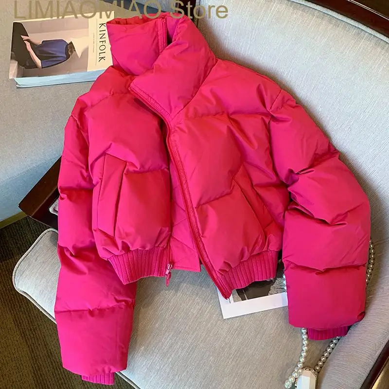 

New Streetwear fashion Women cotton-padded winter coats and jacket sexy ladies warm parka outerwear