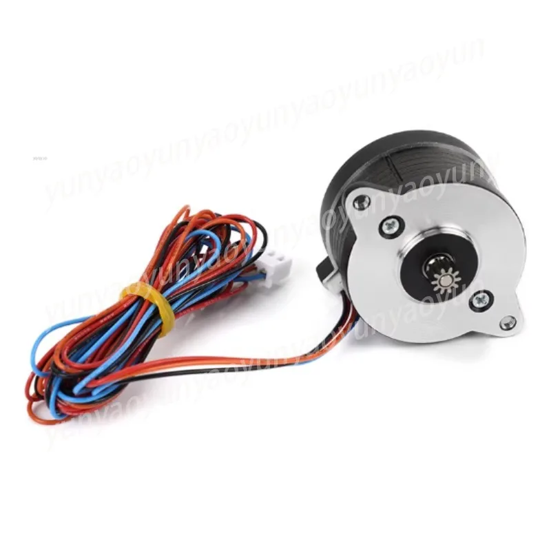 36Mm Round Pancake Extruder Motor for 3D Printer, High Torque Stepper Motor with 10-tooth Drive Gears