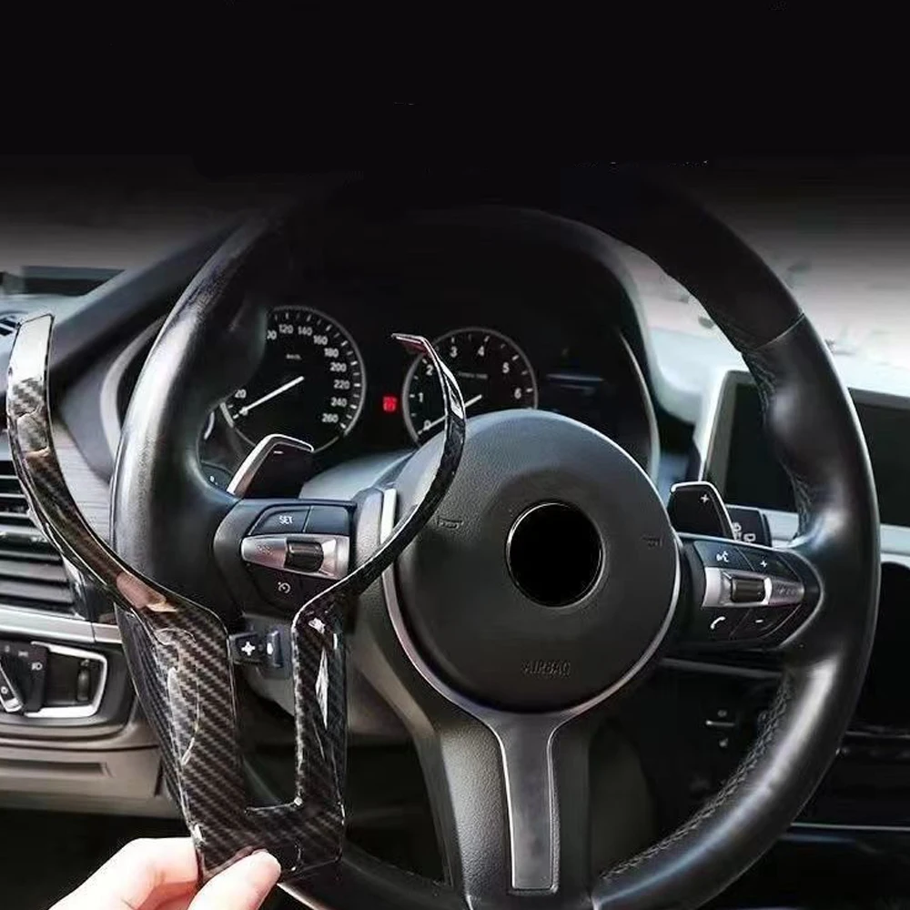 ABS Car Steering Wheel Cover Frame For BMW M-Sport Model F10 F15 F16 F20 F30 F32 F33 F34 F36 M3 F80 M4 F82 Interior Accessories