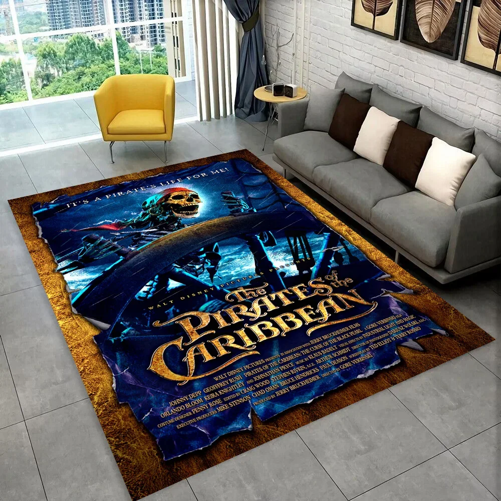 2025 New Jack Johnny Depp Pirates of The Caribbean Gift Carpet Rug for Bedroom Living Room Home Sofa Decoration,Children Game