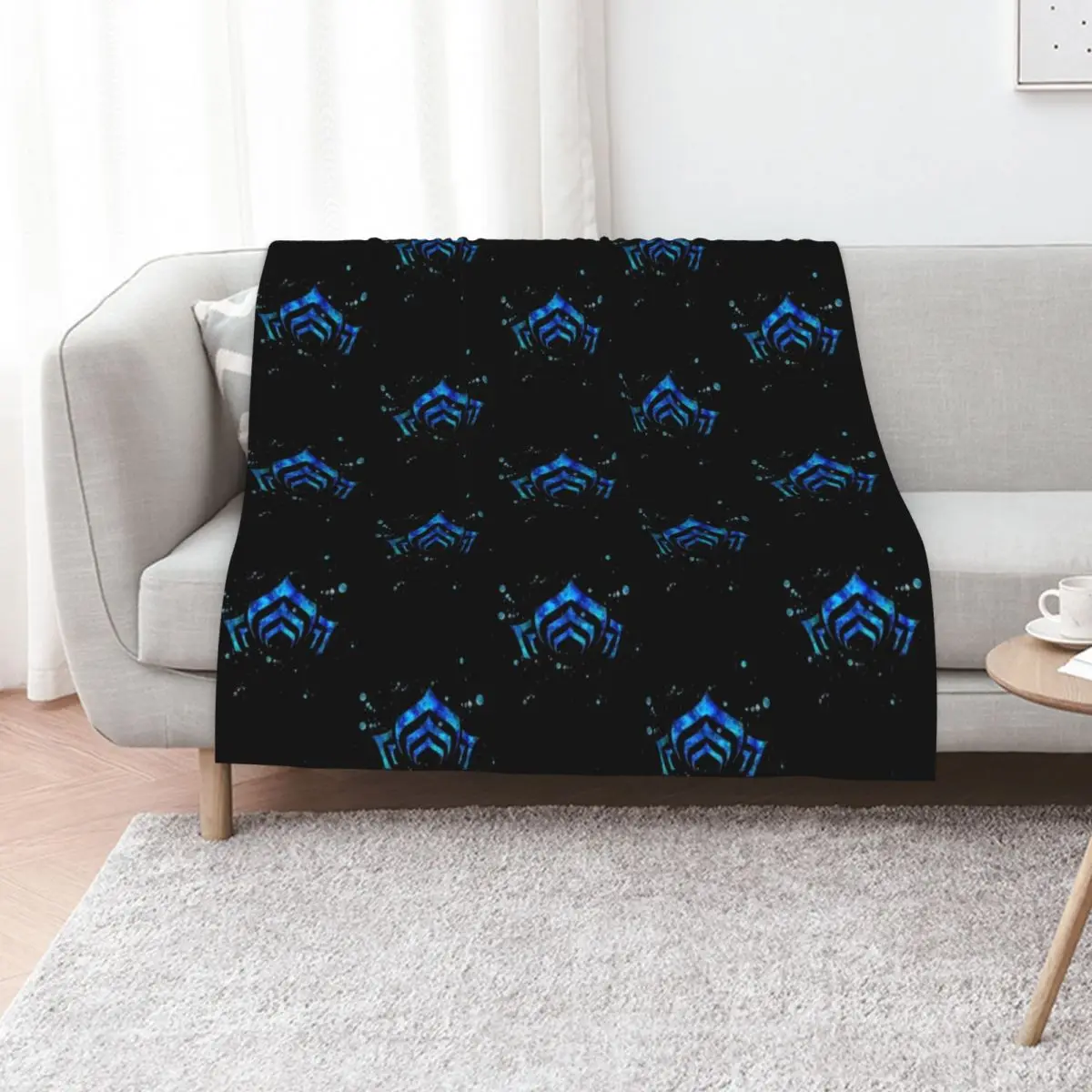 Warframe Logo Watercolor Throw Blanket for winter Furrys Travel Heavy Blankets For Sofas Luxury St Blankets
