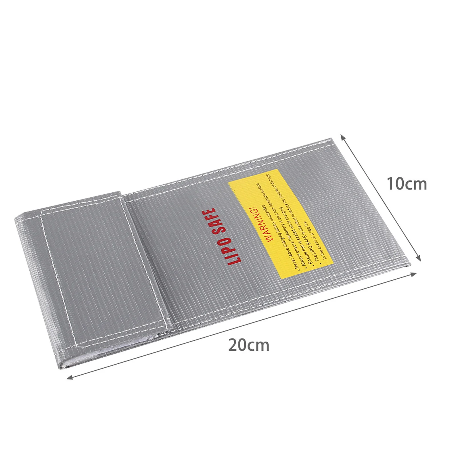Fireproof Lipo Battery Safe Bag 10x20cm Explosion-Proof RC Model Lithium Battery Protective Case Storage Guard Pouch