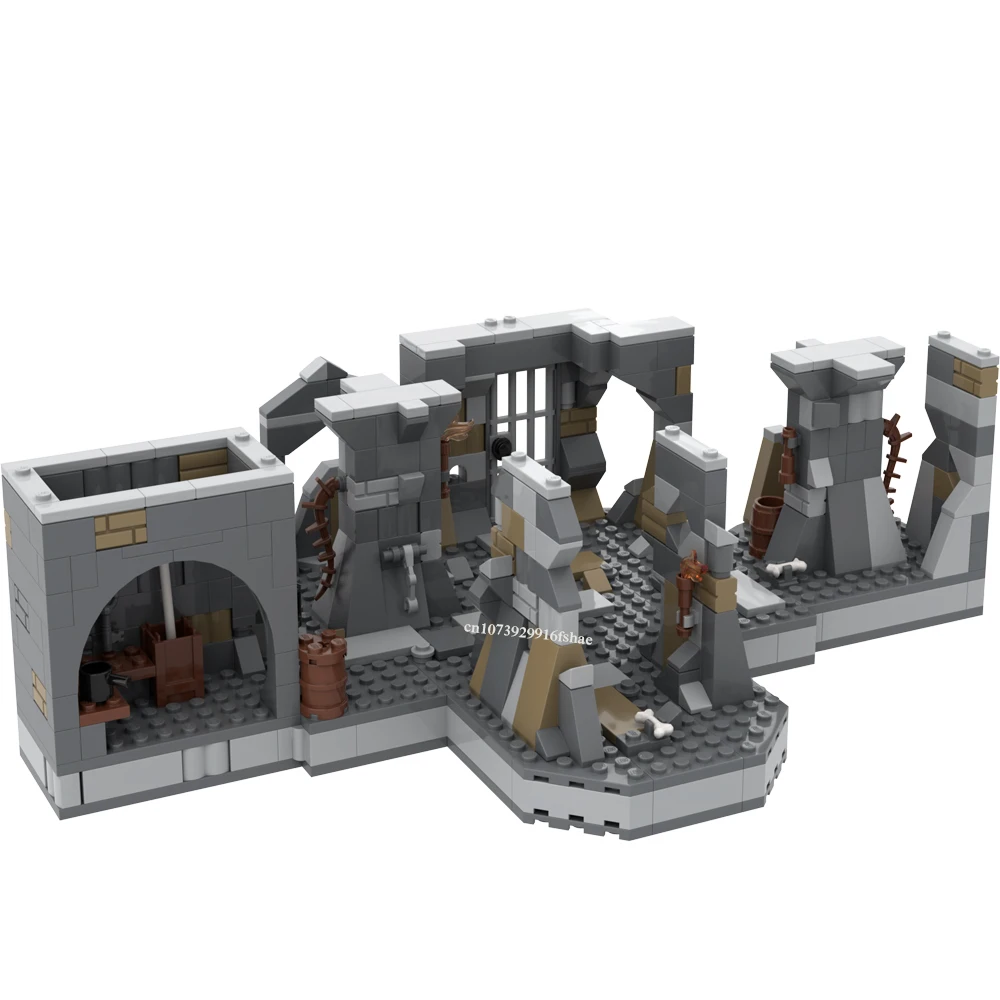 Nieuwe Beroemde Ruimtefilmscène Moc Rancor Pit En Troonzaal Diy Creatieve Ideeën Childentoy Birthdaygift Buildingblocks MOC-75326