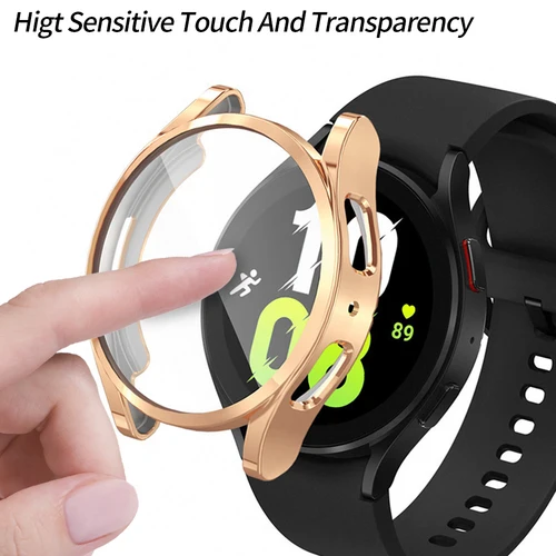 Imagen 2 del producto Funda de reloj para Samsung Galaxy Watch 4/5/6/7, funda integral de TPU suave + pulsera deportiva Original para reloj 6 Classic 43/47mm