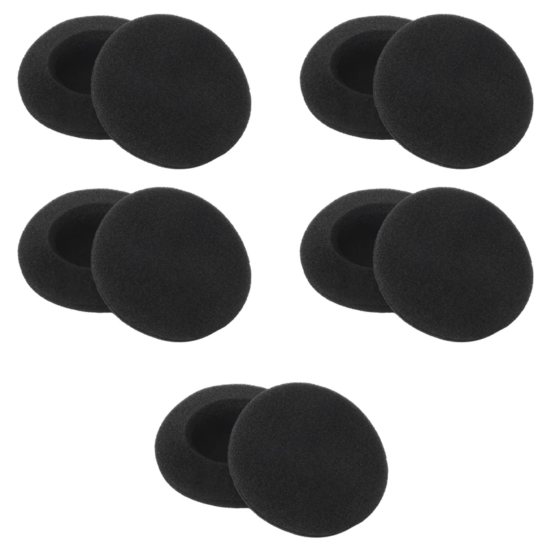 5 pairs of Black Replacement Ear Pads for PX100 Koss Porta Pro Headphones