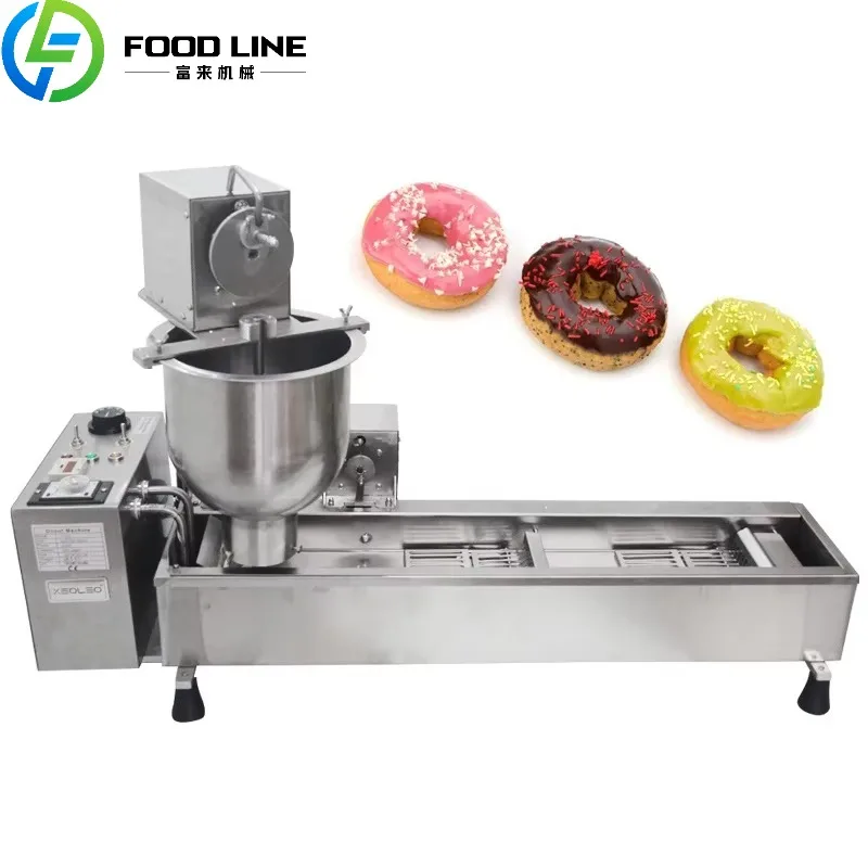 

FL Индивидуальная OEM полностью автоматическая фритюрница для пончиков, электрическая машина для изготовления дутий орехов, коммерческая пищевая машина для изготовления пончиков из нержавеющей стали