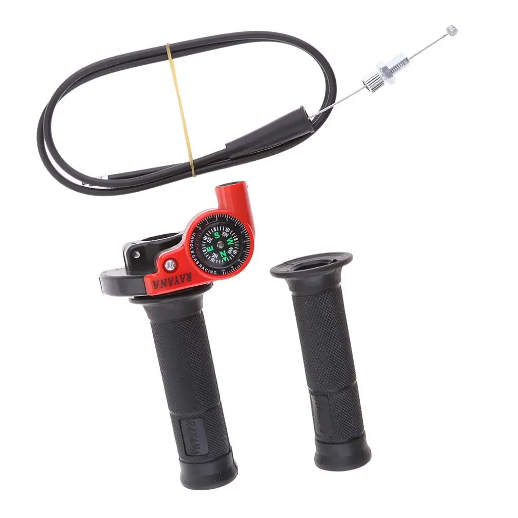 

Throttle Grip Casing Cable for Compass for 22mm Handlebar Motorcycle Red