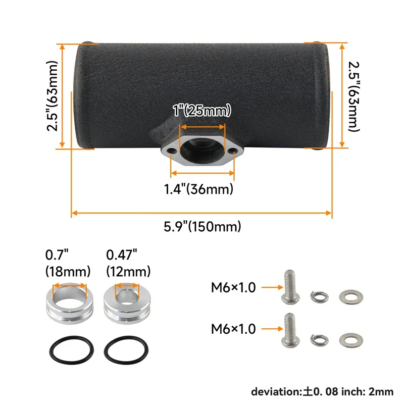 Flange Adapter 2.5\