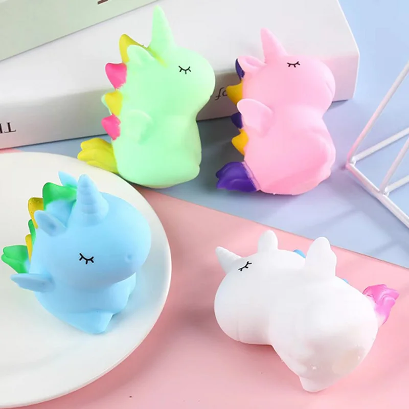 1 PCS Kawai Lkatoon Animal Sika Deer Unicorn TPR Pressure Ball Squeeze Toy Adult Kids Relieve Restlessness Fun Gift Decorations